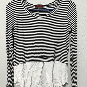 BKE Red Striped Women's Top